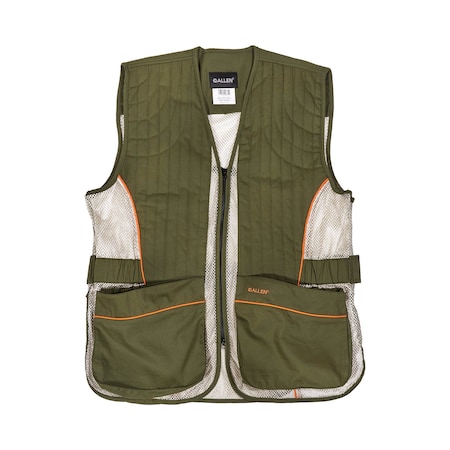 Allen Co Ace Shooting Vest, Ambidextrous, X-Large/2-XL, Olive/Tan 22612